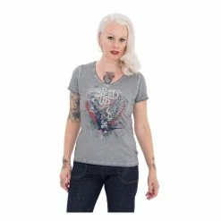Queen Kerosine Queen Kerosin - Speed Up - T-shirt - Grey Ladies