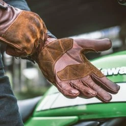 FUEL MOTORCYCLES Fuel Rodeo Gloves - Brown Leather 21 FUEL MOTORCYCLES Fuel Rodeo Gloves - Brown Leather