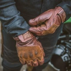 FUEL MOTORCYCLES Fuel Rodeo Gloves - Brown Leather 19 FUEL MOTORCYCLES Fuel Rodeo Gloves - Brown Leather