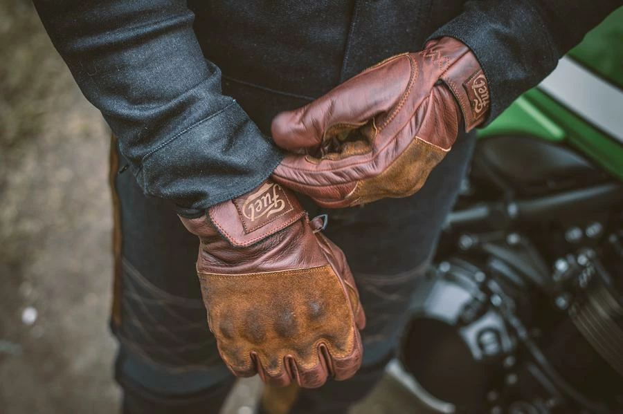 FUEL MOTORCYCLES Fuel Rodeo Gloves - Brown Leather 6 FUEL MOTORCYCLES Fuel Rodeo Gloves - Brown Leather