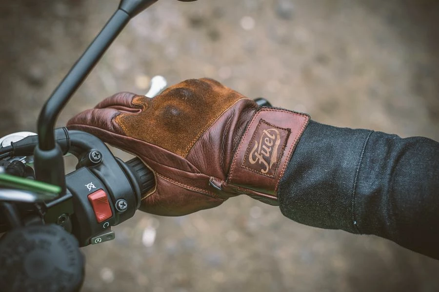 FUEL MOTORCYCLES Fuel Rodeo Gloves - Brown Leather 9 FUEL MOTORCYCLES Fuel Rodeo Gloves - Brown Leather