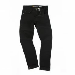 Resurgence Gear Inc. Trousers/Jeans Resurgence Gear® SKINNY Cafe Racer Men's BLACK Selvedge Protective Motorcycle Jeans