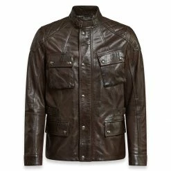 Belstaff Turner Leather Motorcycle Jacket Jackets