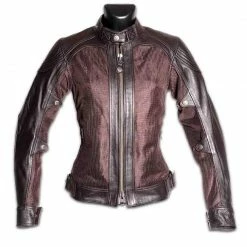 By City Ladies Sahara Venty II Mesh Leather Jacket