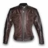 By City Men's Sahara Venty II Mesh Leather Jacket