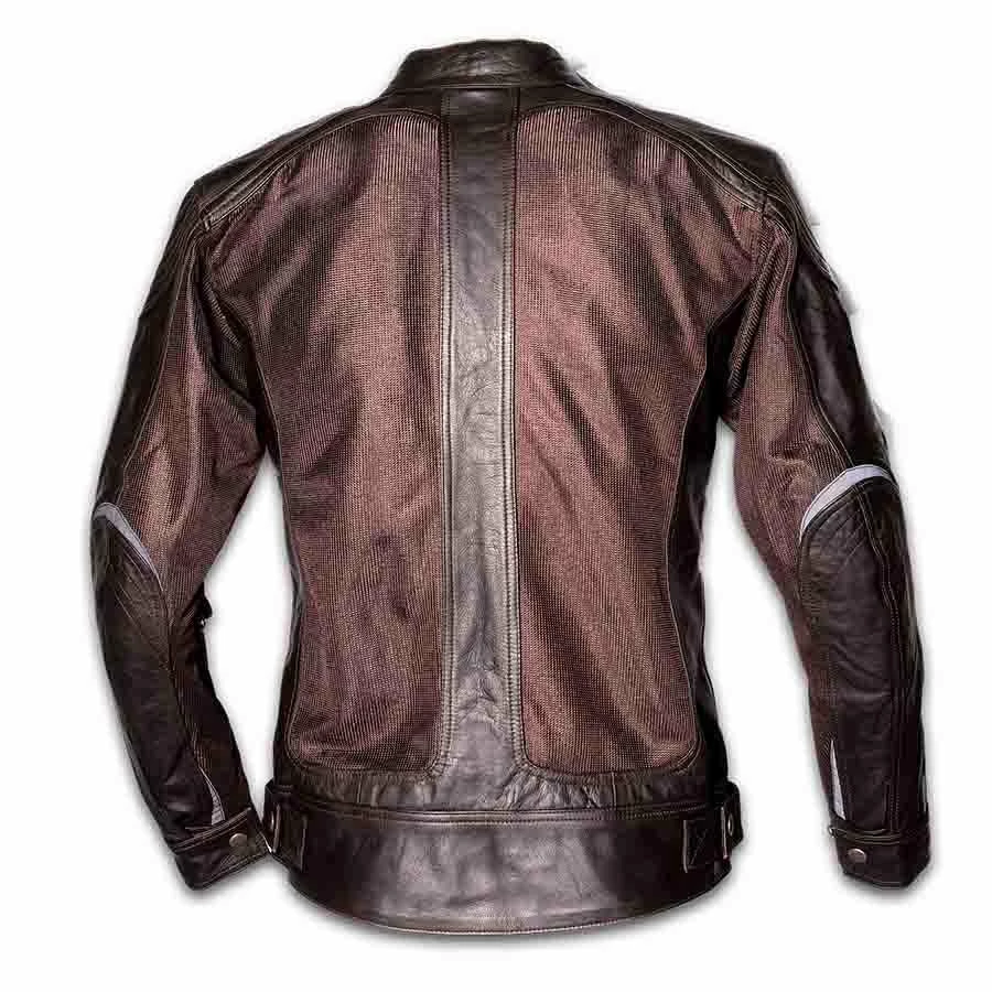 By City Men's Sahara Venty II Mesh Leather Jacket 2 By City Men's Sahara Venty II Mesh Leather Jacket