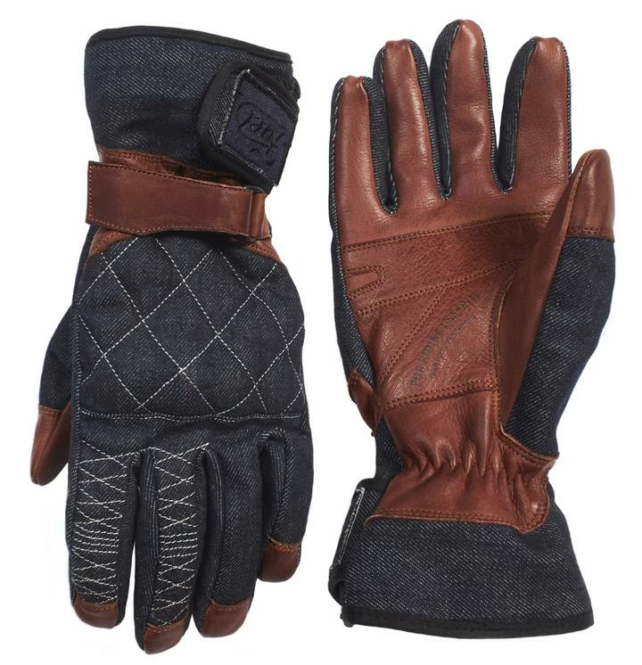 FUEL MOTORCYCLES FUEL - 'Storm' Glove - Blue 1 FUEL MOTORCYCLES FUEL - 'Storm' Glove - Blue