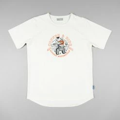 Short Sleeve T's Kytone Coffee & Ride 1 T-shirt - White