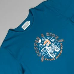 Short Sleeve T's Kytone Coffee & Ride 2 T-shirt - Blue