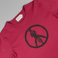 Kytone Peace T-shirt - Black On Red Short Sleeve T's 6 Kytone Peace T-shirt - Black On Red Short Sleeve T's