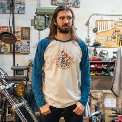 Kytone Evasion Long Sleeve Shirt - Blue/White Long Sleeve T's