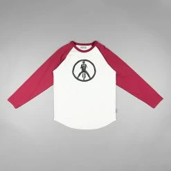 Long Sleeve T's Kytone Ride In Peace Long Sleeve Shirt - Red/White