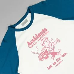 Long Sleeve T's Kytone Engine Long Sleeve Shirt - Blue/White