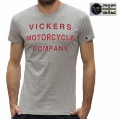 Vickers Motorcycle Company Vickers Motorcycle Vintage Style Short Sleeve T Shirt Short Sleeve T's