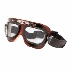 Baruffaldi Goggles Baruffaldi Vintage Brown Leather Goggles