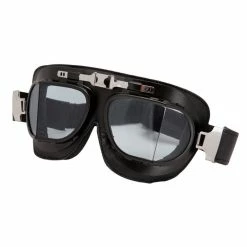 Baruffaldi Goggles Baruffaldi Vintage Black Leather Goggles