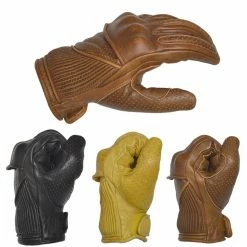 GOLDTOP Silk Lined VICEROY Waxed Leather Glove - Tan Gloves