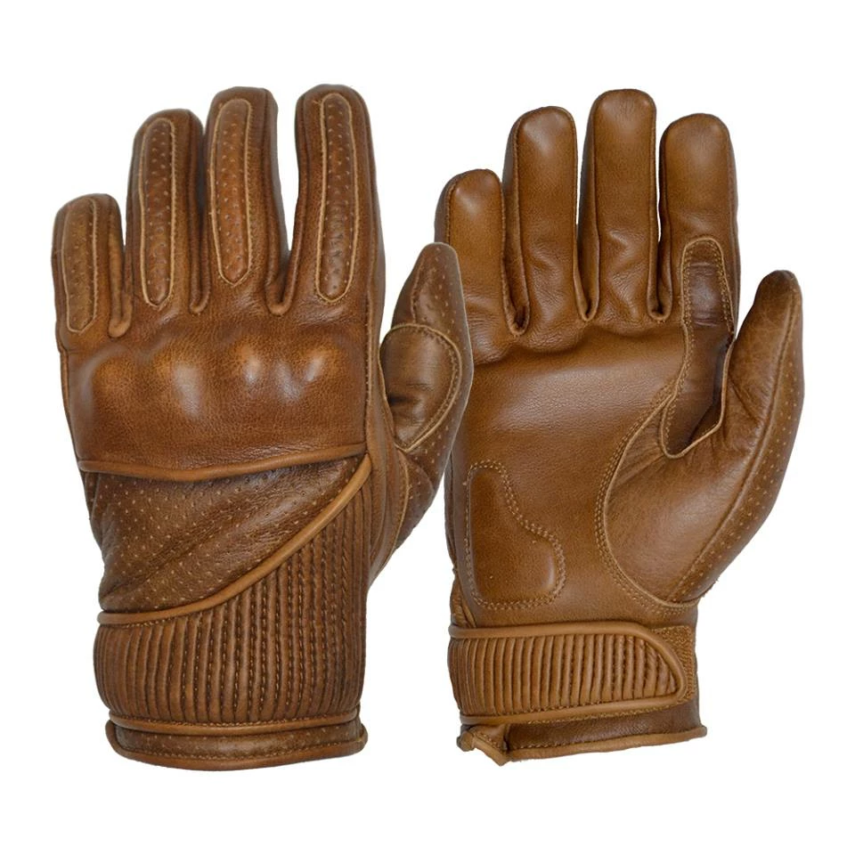 Gloves GOLDTOP Silk Lined VICEROY Waxed Leather Glove - Brown 1 Gloves GOLDTOP Silk Lined VICEROY Waxed Leather Glove - Brown