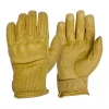 GOLDTOP Silk Lined VICEROY Waxed Leather Glove - Tan Gloves