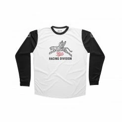 FUEL MOTORCYCLES FUEL - Racing Division Jersey - White Long Sleeve T's