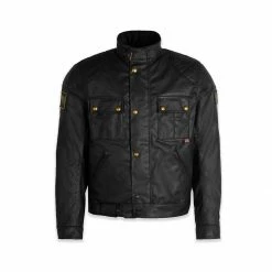 Belstaff Royal Enfield Brooklands Waxed Cotton Jacket - Black Jackets