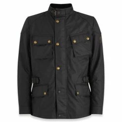 Jackets Belstaff Crosby TekWax Motorcycle Jacket - Black