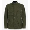 Belstaff Crosby TekWax Motorcycle Jacket - Forest Green