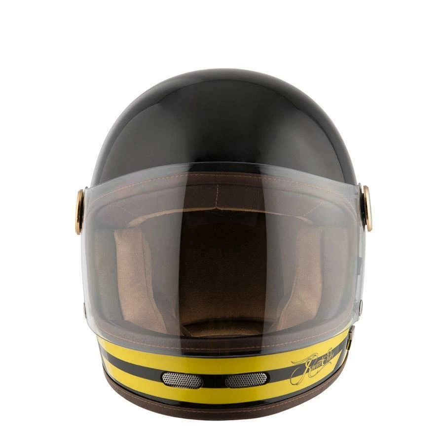 By City Roadster Black Yellow Full Face Helmet 2 By City Roadster Black Yellow Full Face Helmet