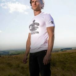 Belstaff Royal Enfield Canon T-Shirt - White Short Sleeve T's