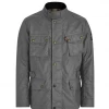 Belstaff Crosby TekWax Motorcycle Jacket - Granite Grey