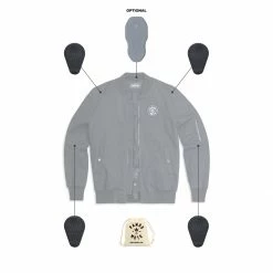 Ladies Pando Moto Bomber Cor 02 Motorcycle Unisex Jacket