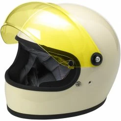 Biltwell Inc Biltwell Gringo S Bubble Visor - Yellow - Anti Fog Visors