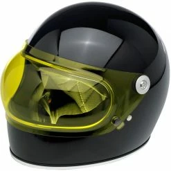 Biltwell Inc Biltwell Gringo S Bubble Visor - Yellow - Anti Fog Visors