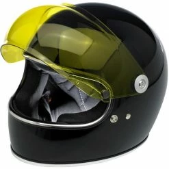Biltwell Inc Biltwell Gringo S Bubble Visor - Yellow - Anti Fog Visors