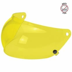 Biltwell Inc Biltwell Gringo S Bubble Visor - Yellow - Anti Fog Visors