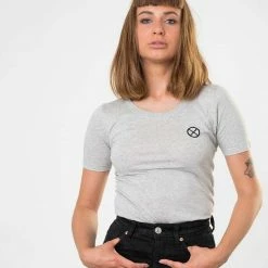 Eudoxie Ladies Bonnie Grey Tee