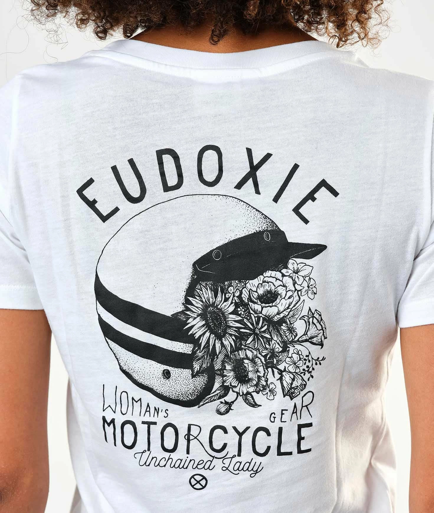 Eudoxie Bonnie White Tee Ladies 2 Eudoxie Bonnie White Tee Ladies
