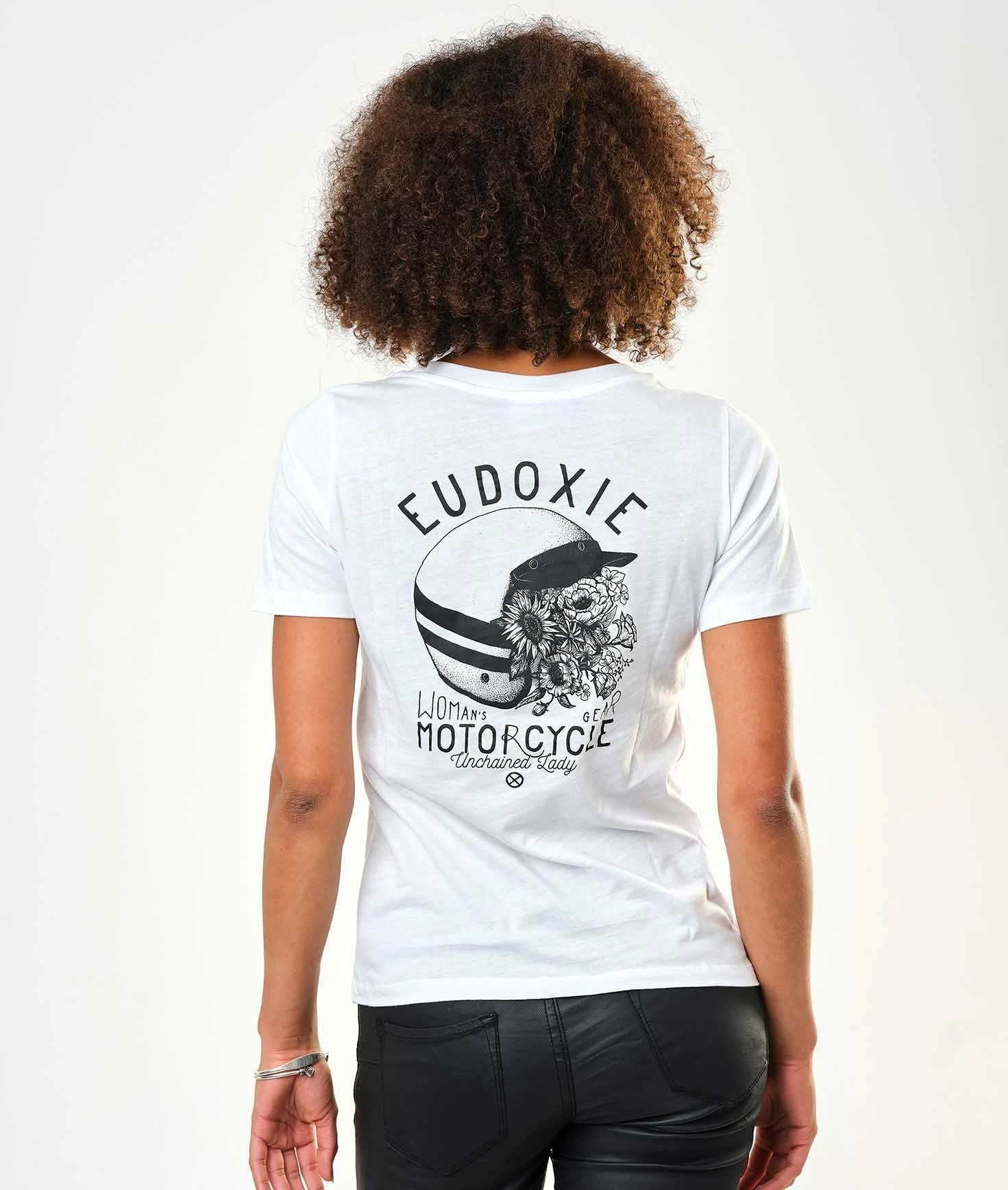Eudoxie Bonnie White Tee Ladies 1 Eudoxie Bonnie White Tee Ladies