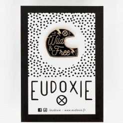 Eudoxie Badges & Pins Helmet Black Pin Badge