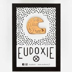 Eudoxie Badges & Pins Helmet Coral Pin Badge