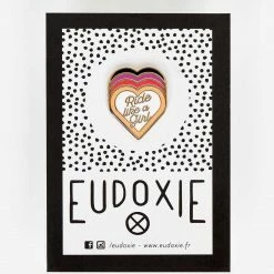 Eudoxie Ride Colour Pin Badge