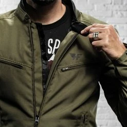 Holy Freedom - Ever Military Motorcycle Jacket - Military Green