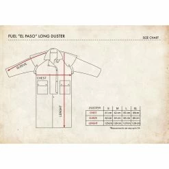 Fuel Motorcycles Fuel El Paso Duster Jacket Long Rain Wear