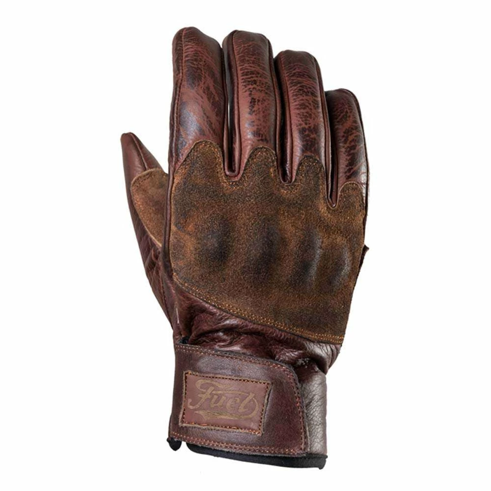 FUEL MOTORCYCLES Fuel Rodeo Gloves - Brown Leather 1 FUEL MOTORCYCLES Fuel Rodeo Gloves - Brown Leather