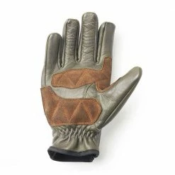 FUEL MOTORCYCLES Fuel Rodeo Gloves - Olive Leather