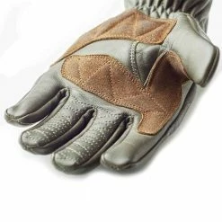 FUEL MOTORCYCLES Fuel Rodeo Gloves - Olive Leather