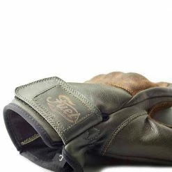 FUEL MOTORCYCLES Fuel Rodeo Gloves - Olive Leather