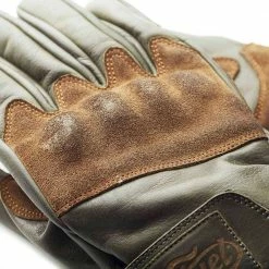 FUEL MOTORCYCLES Fuel Rodeo Gloves - Olive Leather