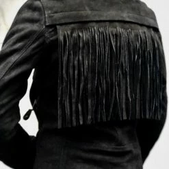 Blackbird Ladies Festival Fringe Nubuck Leather Jacket
