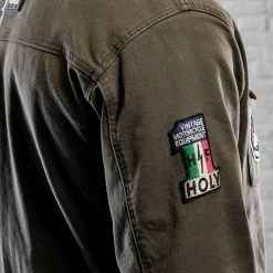 Holy Freedom - Lieutenant Motorcycle Shirt/Jacket Military Green